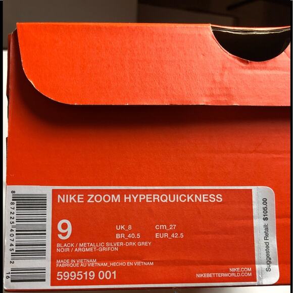 EUC Nike Zoom HyperQuickness Performance Sneakers - Picture 12 of 15
